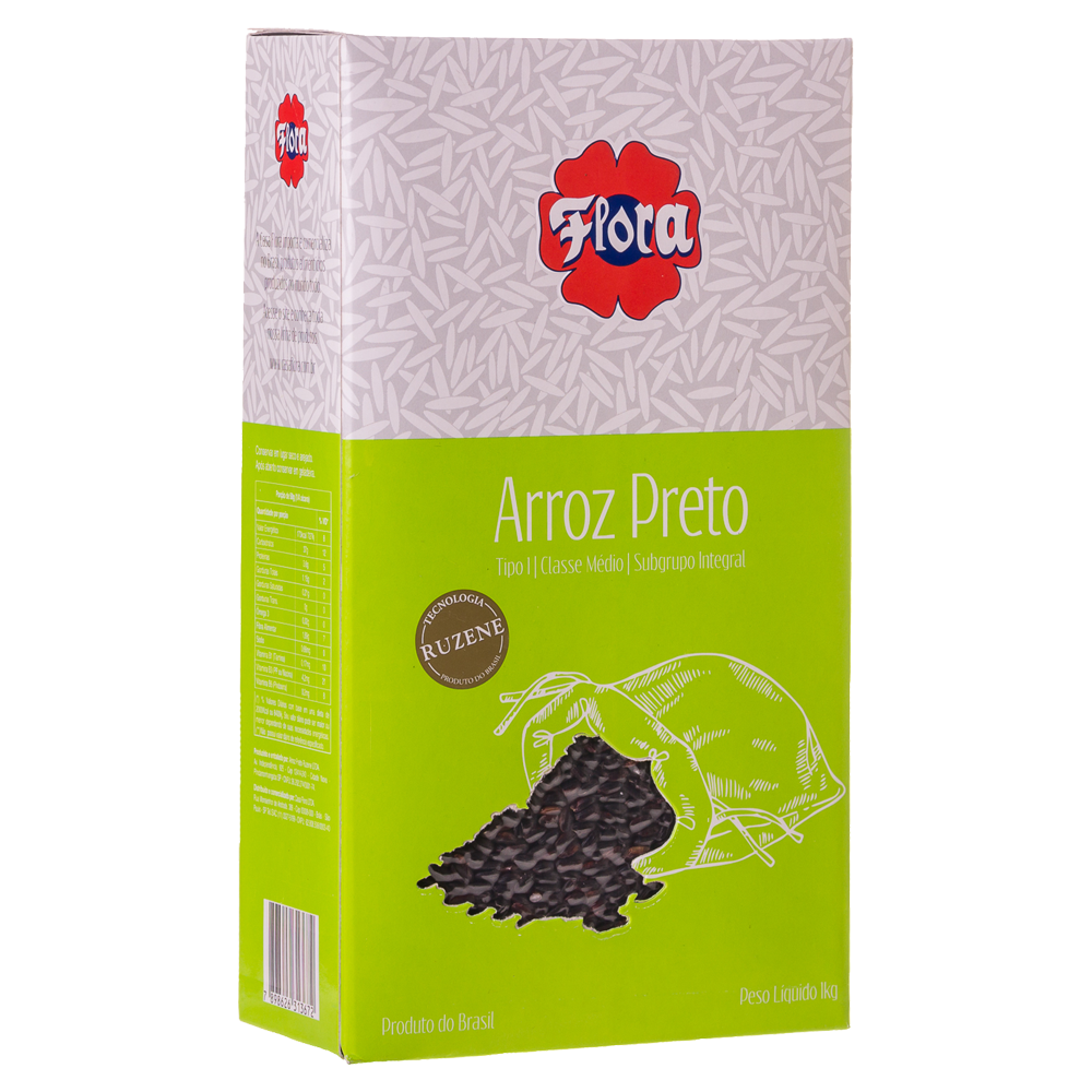 IMAGEM DO PRODUTO ARROZ BR FLORA PRETO 1KG