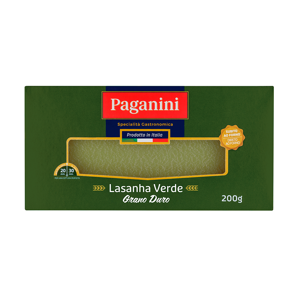 IMAGEM DO PRODUTO LASANHA IT PAGANINI VERDE 200G