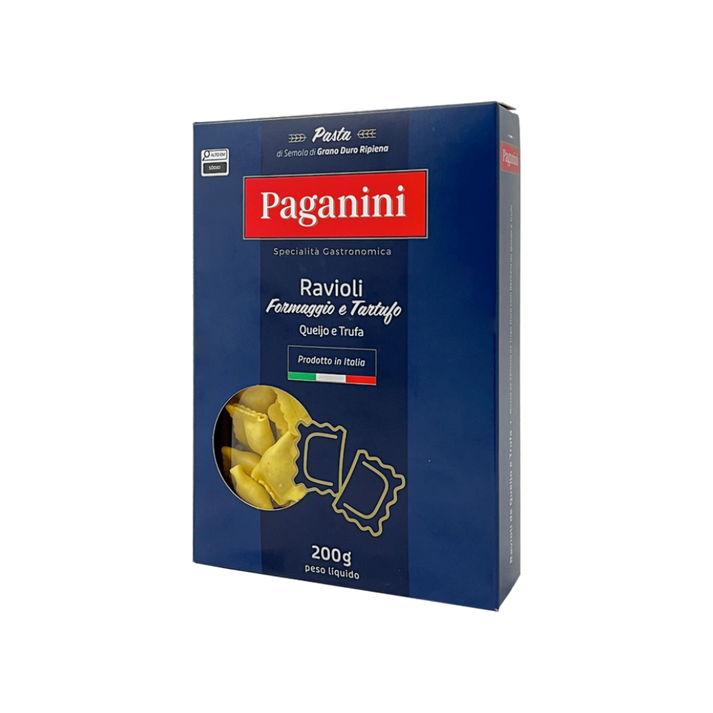 IMAGEM DO PRODUTO MAC IT PAGANINI RAVIOLI QUEIJO TRUF 200G