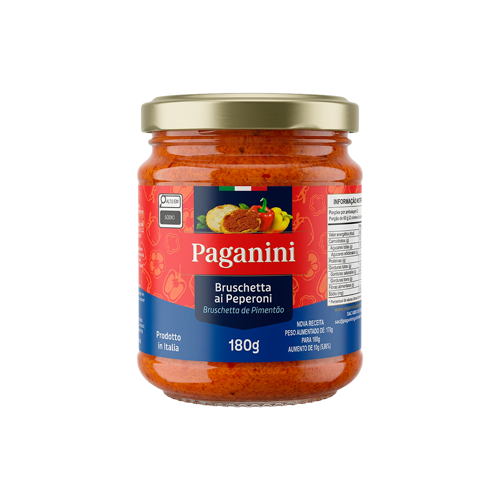IMAGEM DO PRODUTO ANTEPASTO IT PAGANINI BRUSC PEPERON 180G