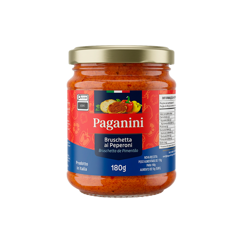 IMAGEM DO PRODUTO ANTEPASTO IT PAGANINI BRUSC PEPERON 180G