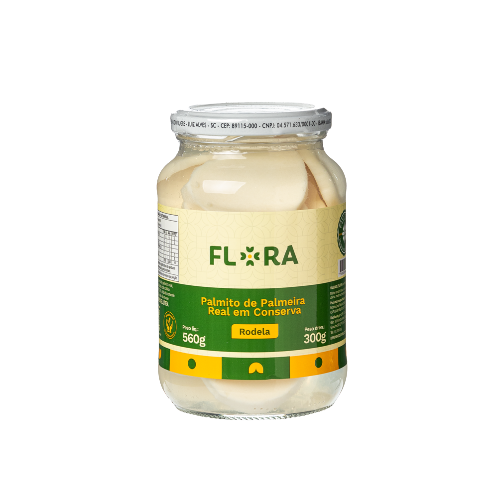 IMAGEM DO PRODUTO PALMITO BR FLORA PALM R RODELA 560/300G