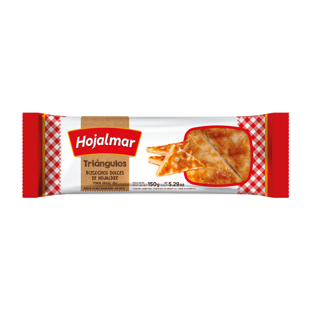IMAGEM DO PRODUTO BISCOITO ARG HOJALMAR TRIANGULO 150G