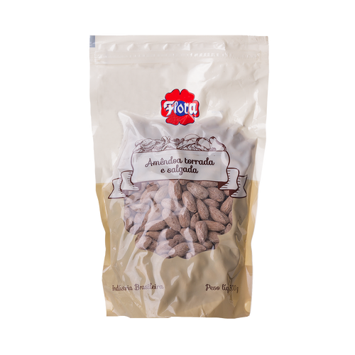 IMAGEM DO PRODUTO AMENDOA FLORA S/C TORR SALG ZIP 500G