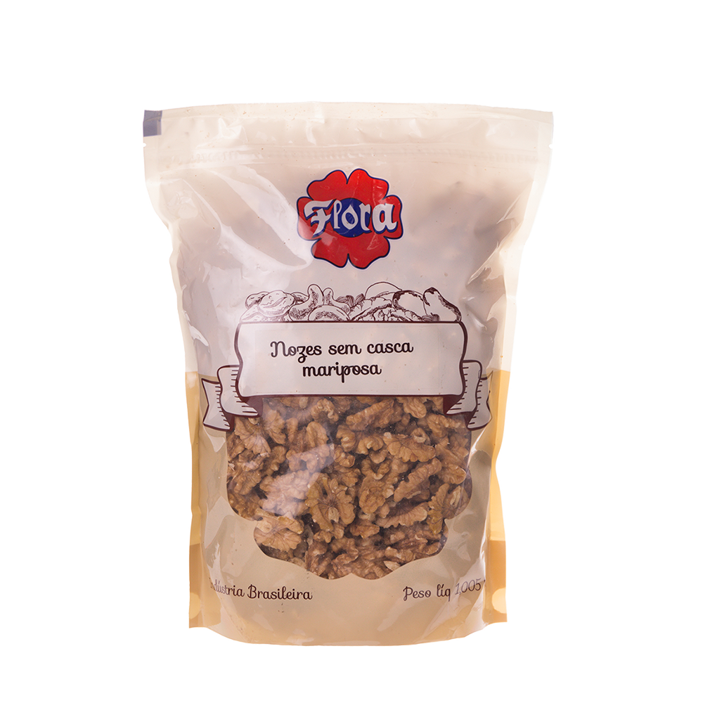 IMAGEM DO PRODUTO NOZES FLORA S/C MARIPOSA ZIP 1,005KG