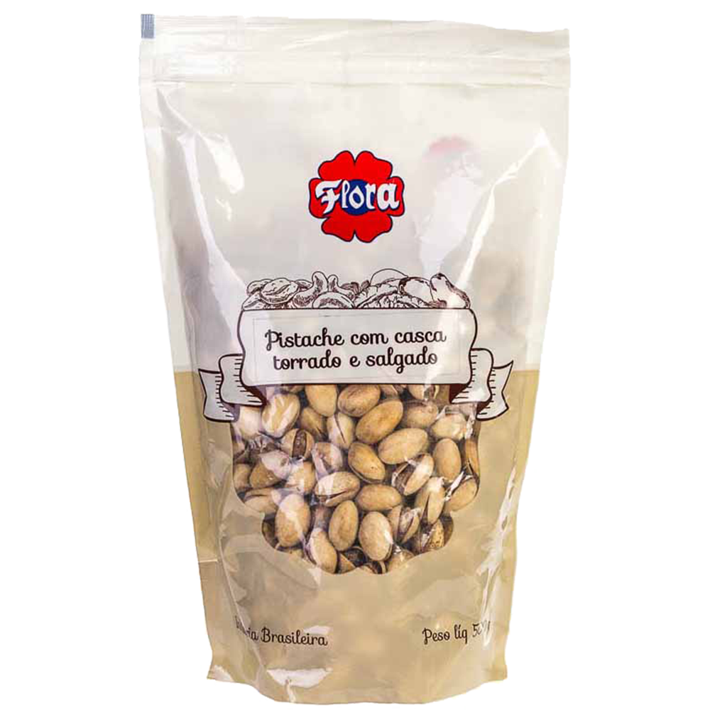 IMAGEM DO PRODUTO PISTACHE FLORA C/C TORR SALG ZIP 500G