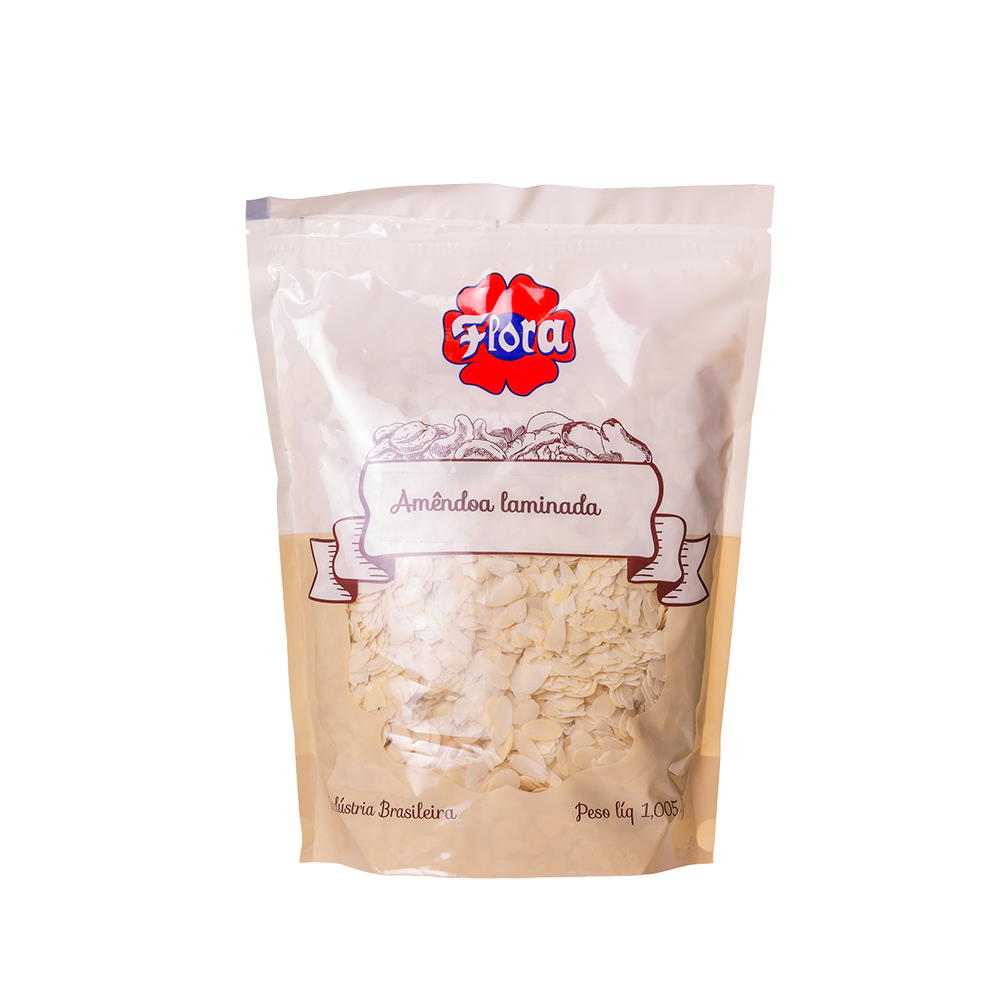 IMAGEM DO PRODUTO AMENDOA FLORA FATIADA ZIP 1,005KG