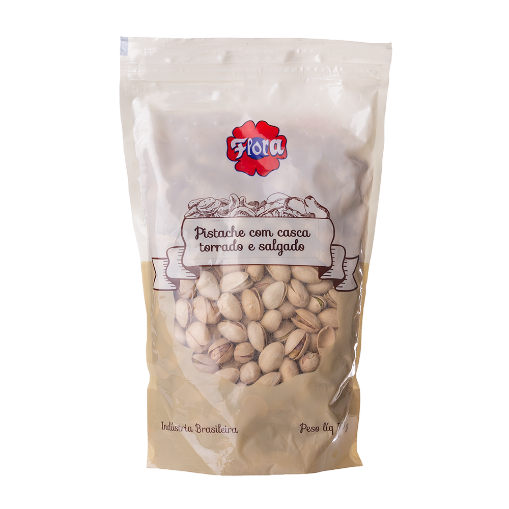 IMAGEM DO PRODUTO PISTACHE FLORA S/C CRU ZIP 500G