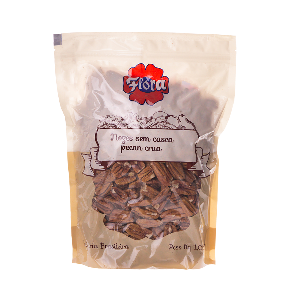 IMAGEM DO PRODUTO NOZES FLORA S/C PECAN ZIP 1,005KG
