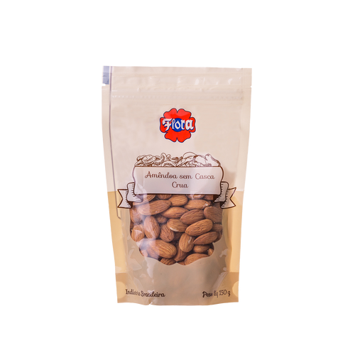 IMAGEM DO PRODUTO AMENDOA FLORA CRUA S/C ZIP 150G