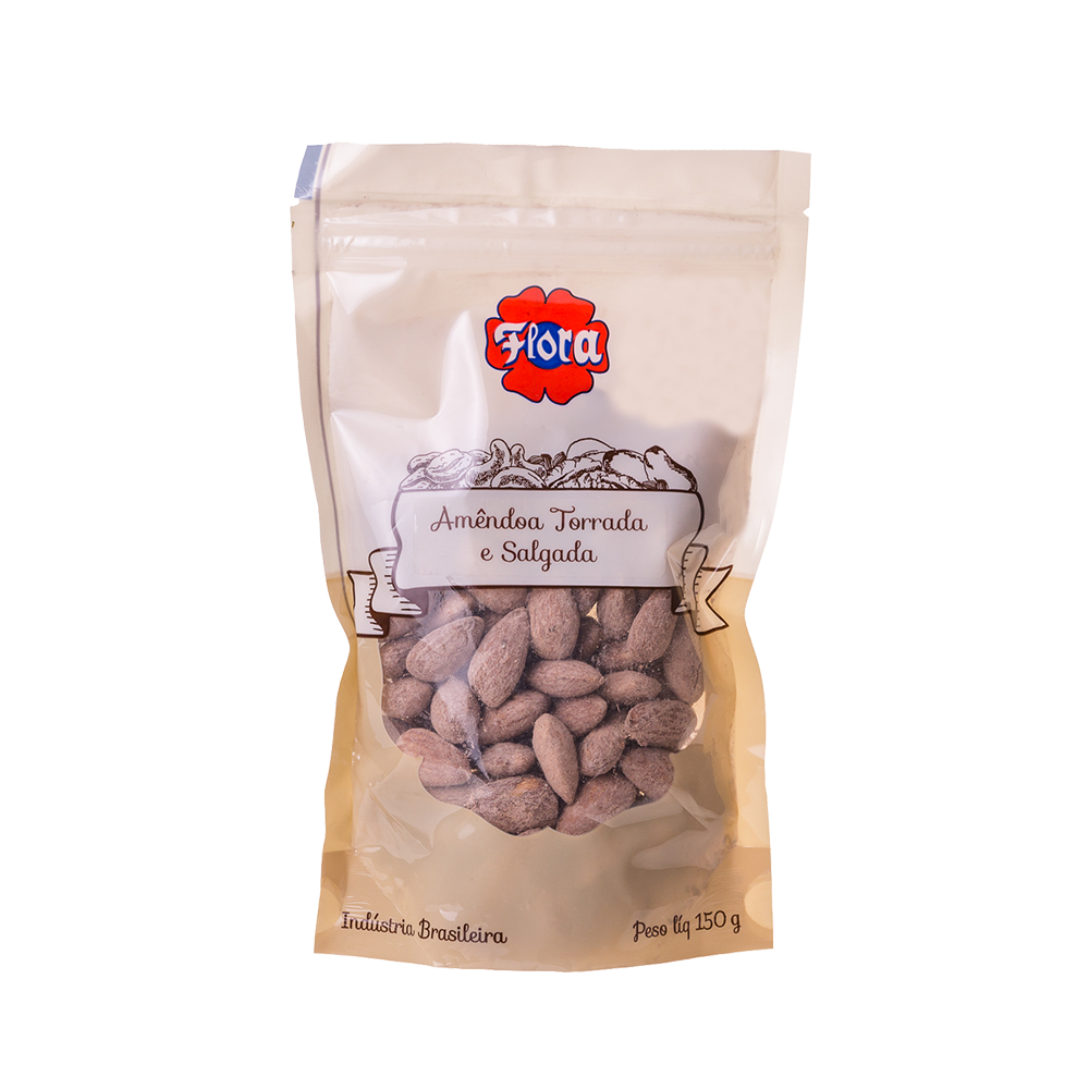 IMAGEM DO PRODUTO AMENDOA FLORA S/C TORR SALG ZIP 150G