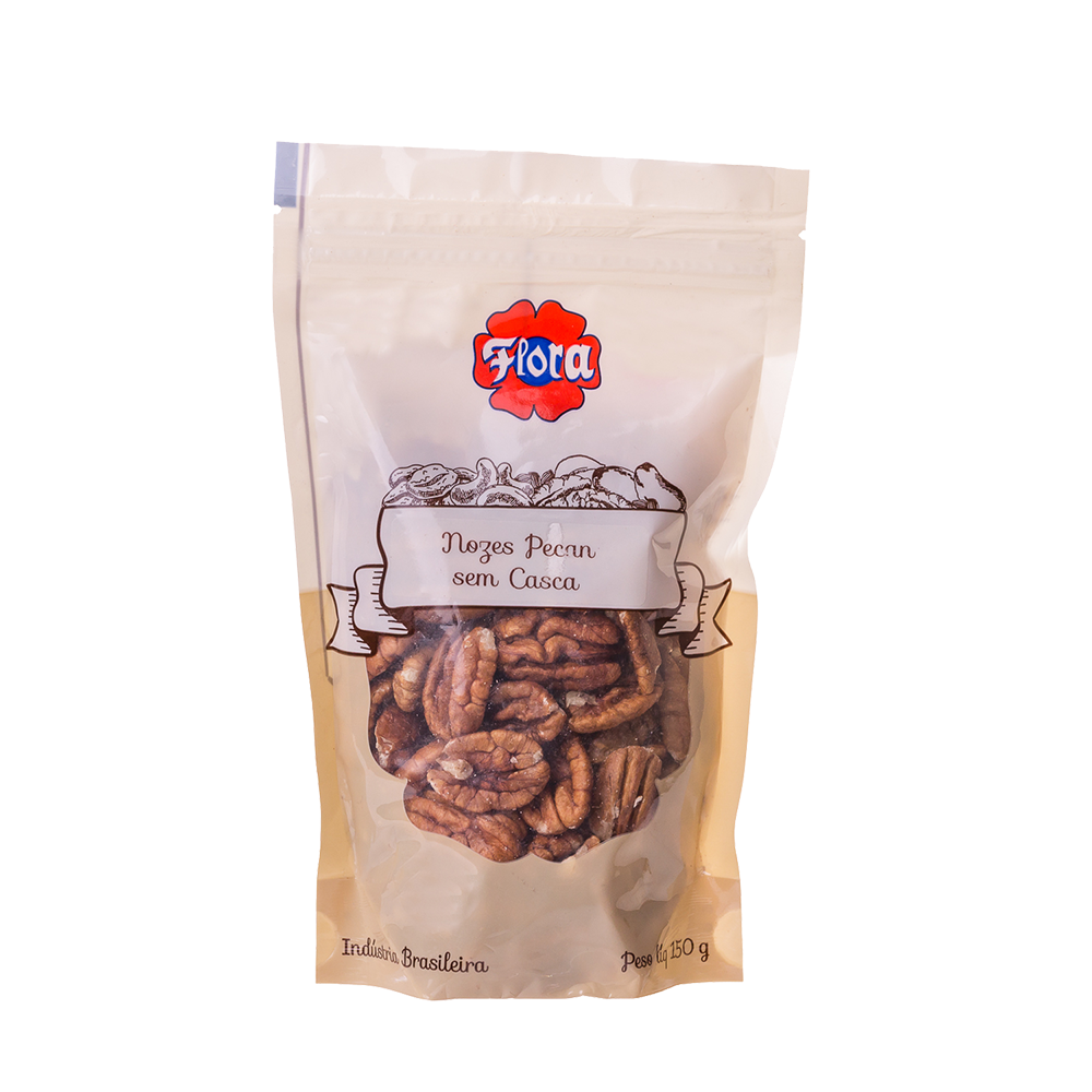 IMAGEM DO PRODUTO NOZES FLORA S/C PECAN ZIP 150G
