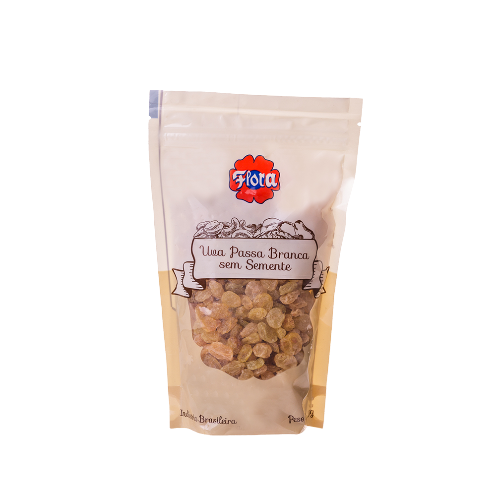 IMAGEM DO PRODUTO UVA PASSA FLORA BRANCA S/S ZIP 250G