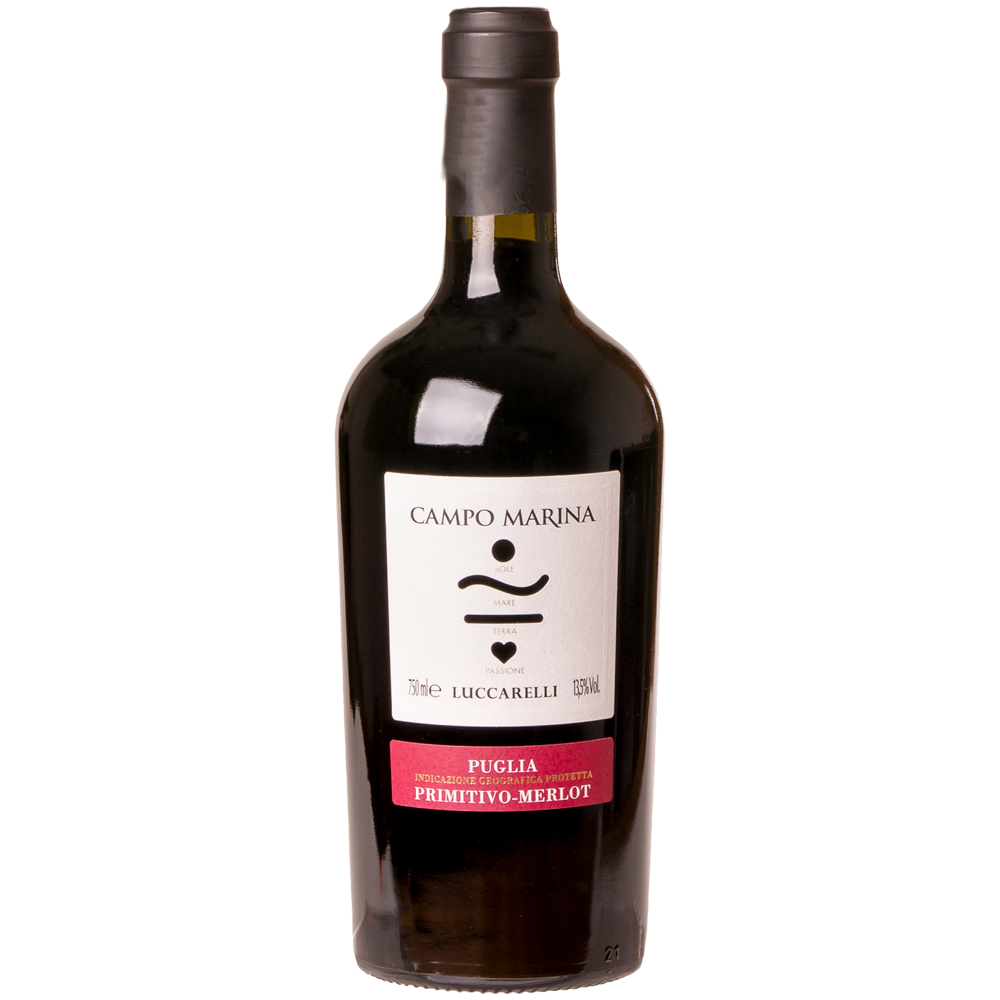 IMAGEM DO PRODUTO V. IT CAMPO MARINA PRIMITIVO MERLOT 2018