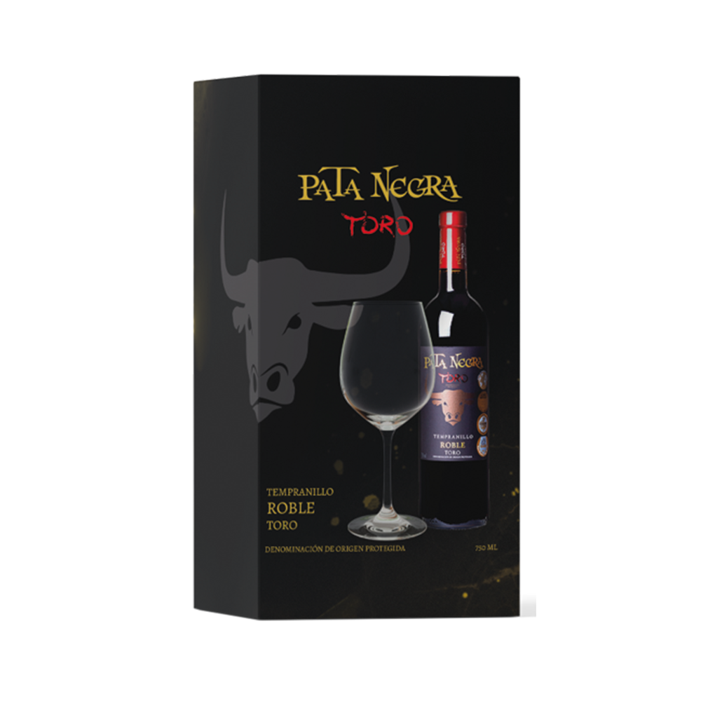 IMAGEM DO PRODUTO KIT PATA NEGRA TORO + TAÇA CRISTAL