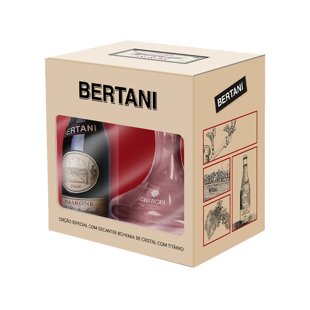 IMAGEM DO PRODUTO KIT PREMIUM AMARONE BERTANI C/DECANTE 12