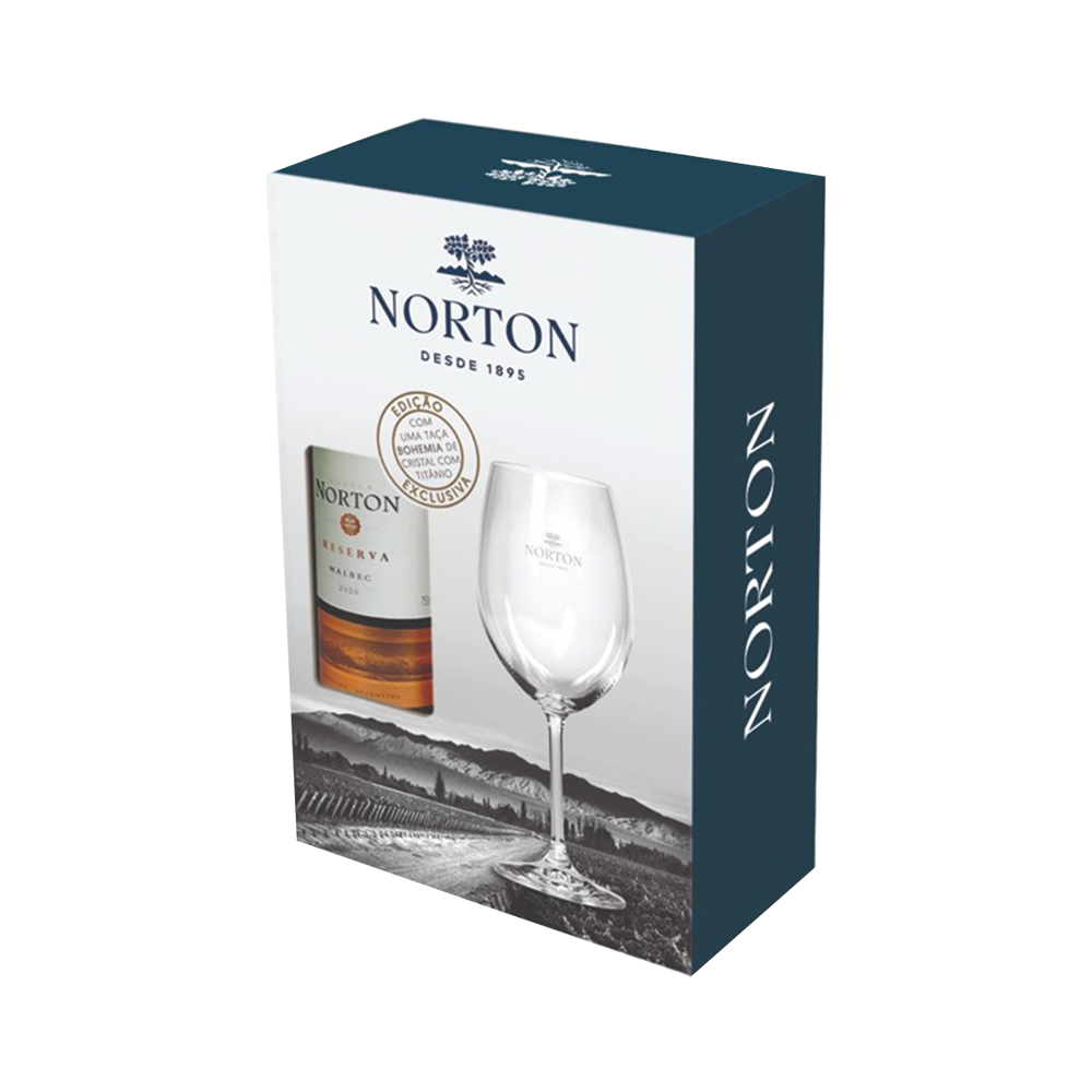 IMAGEM DO PRODUTO KIT NORTON RESERVA MALBEC + TAÇA CRISTAL