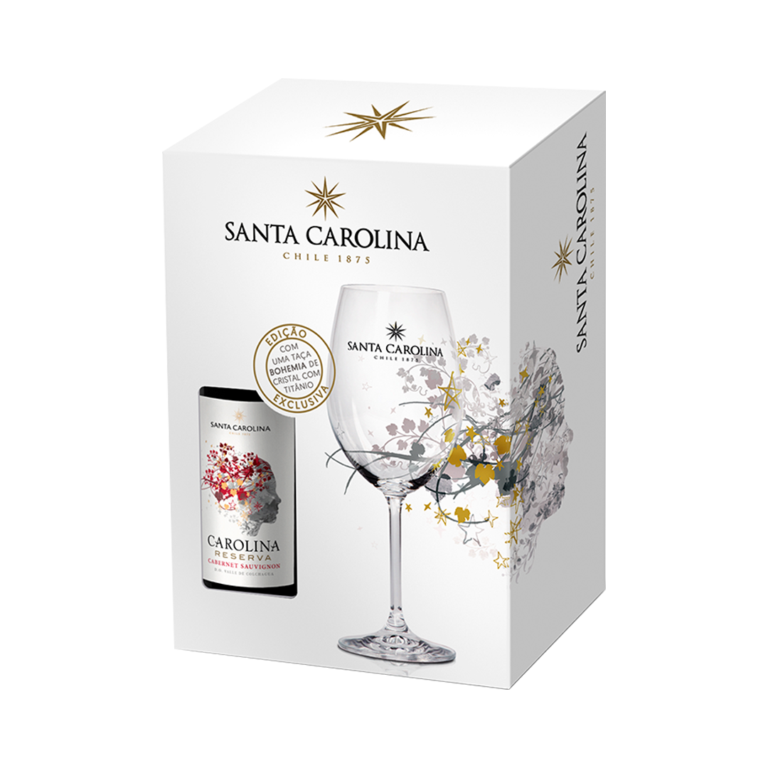 IMAGEM DO PRODUTO KIT S.CAROLINA RESVA 750ML CS +TAÇA