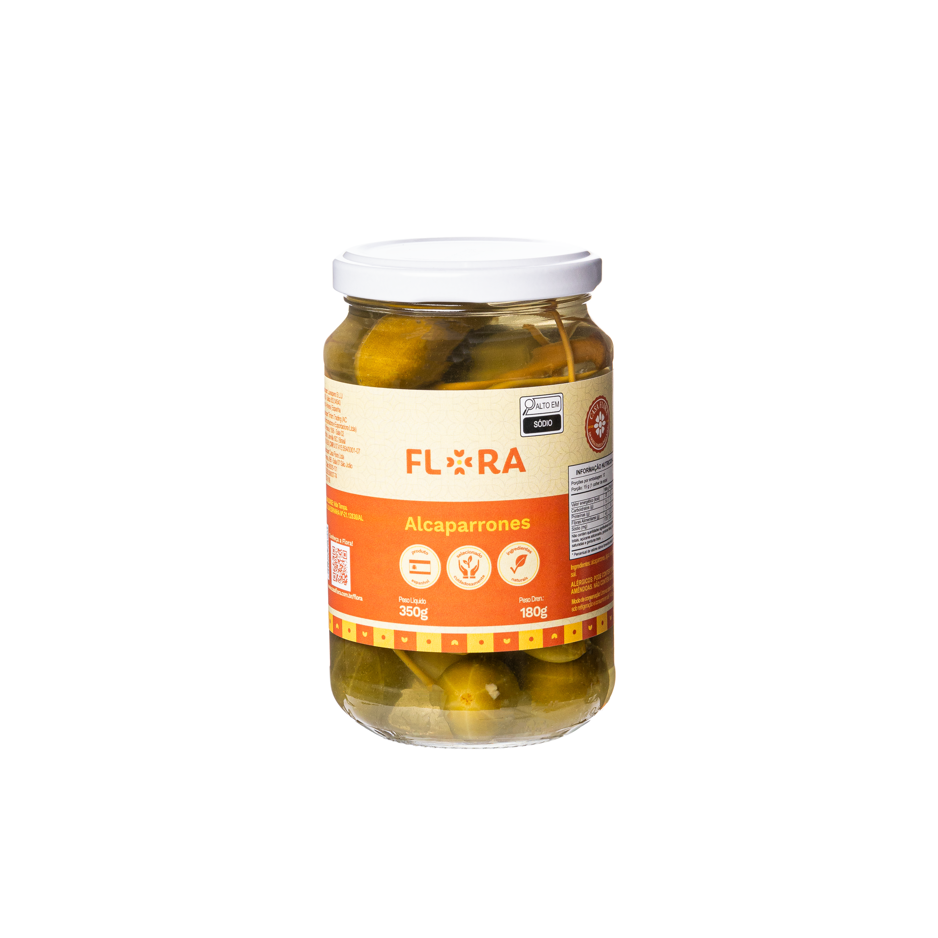 IMAGEM DO PRODUTO ALCAPARRONES ESP FLORA CONSERVA 350/180G