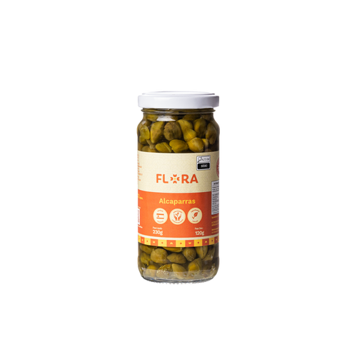 IMAGEM DO PRODUTO ALCAPARRAS ESP FLORA CONSERVA 230/120G