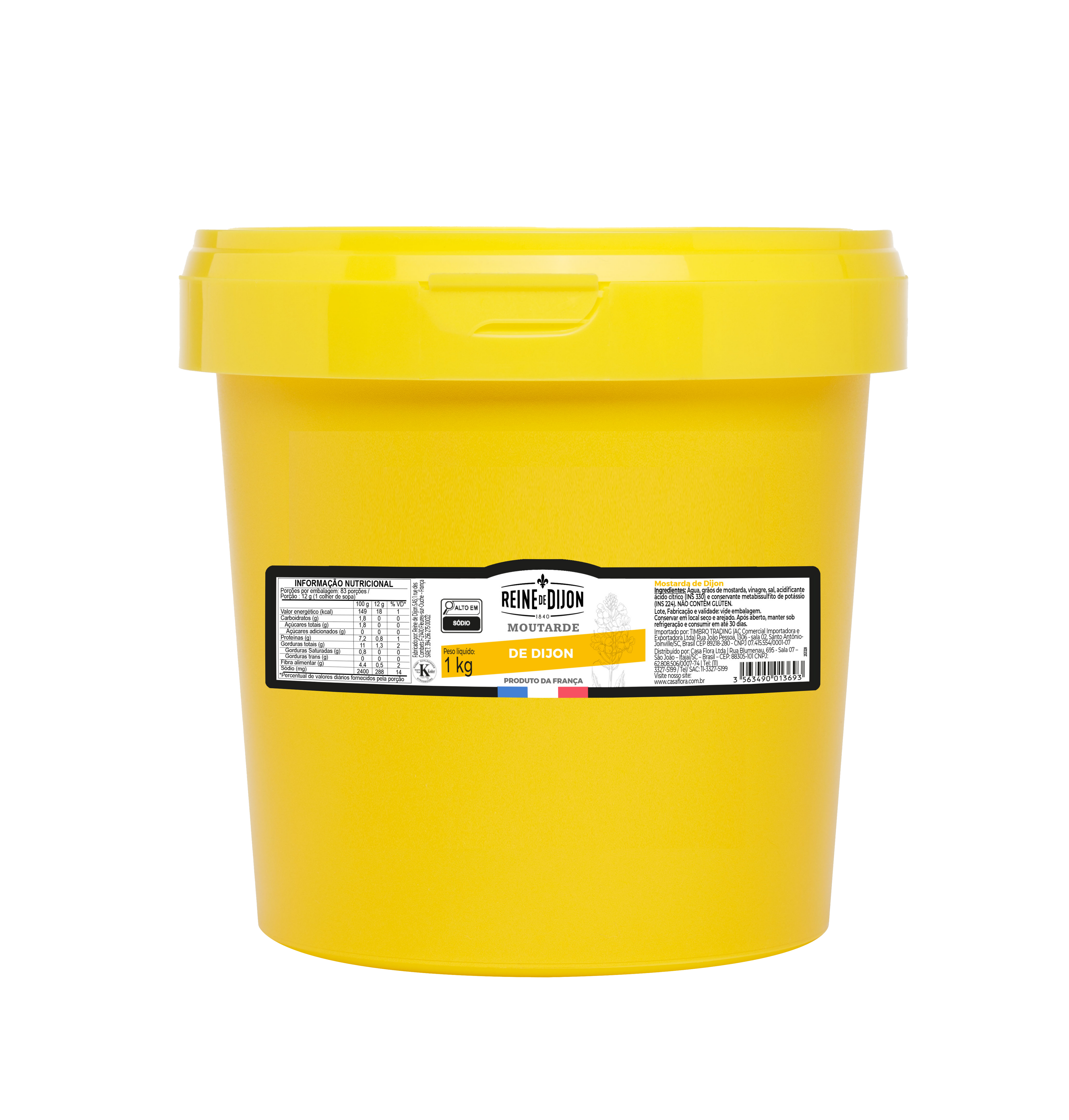 IMAGEM DO PRODUTO MOSTARDA FR REINE DIJON FORTE BD 1,01KG