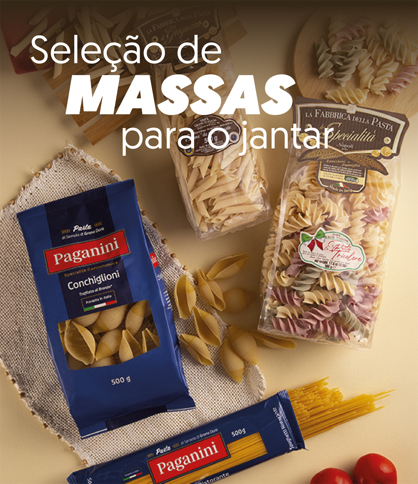 Selecao de massas para o jantar